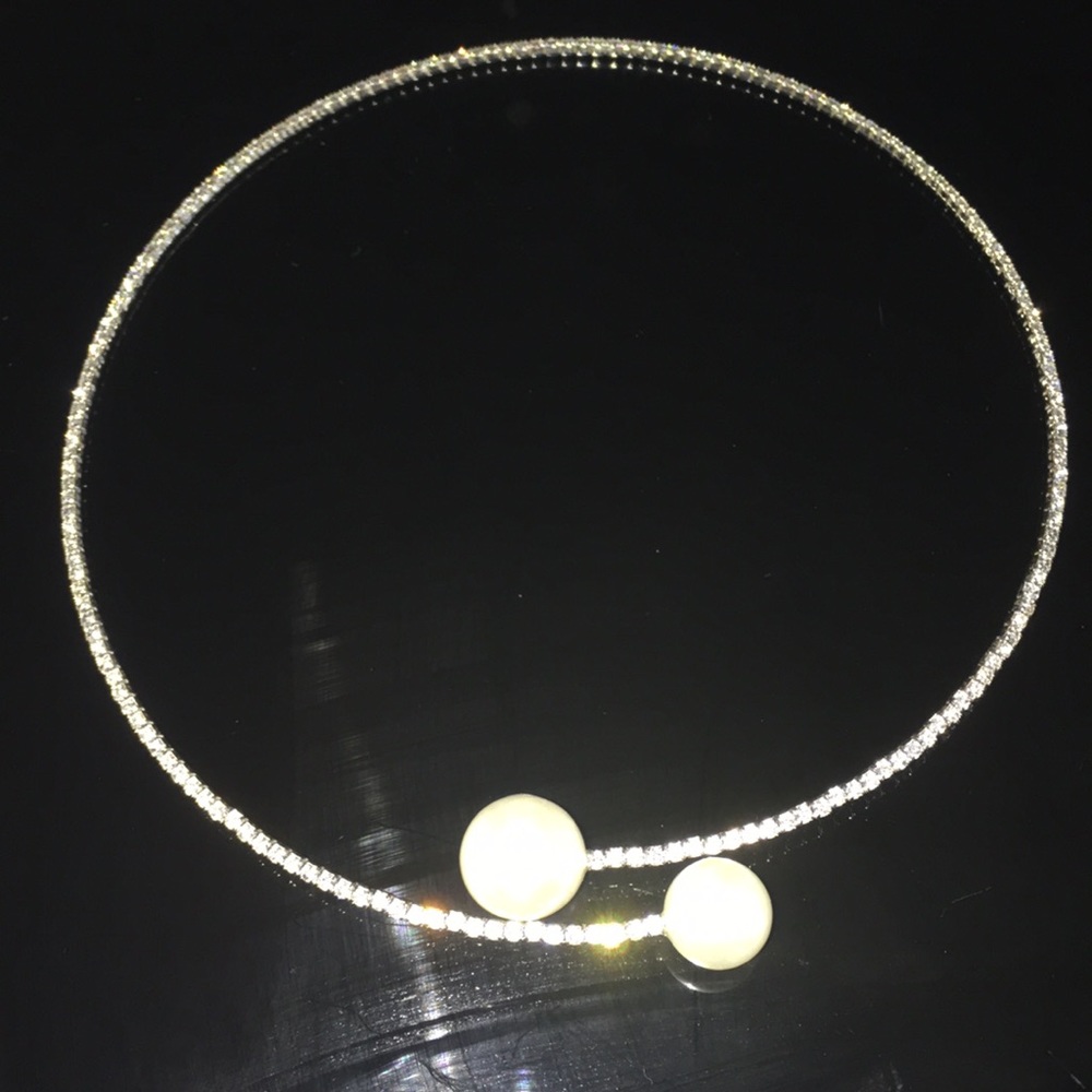 Rhinestone choker